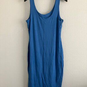 Bar Iii Trendy Plus Size Sleeveless Bodycon MIDI Dress- Blue Sz 2X